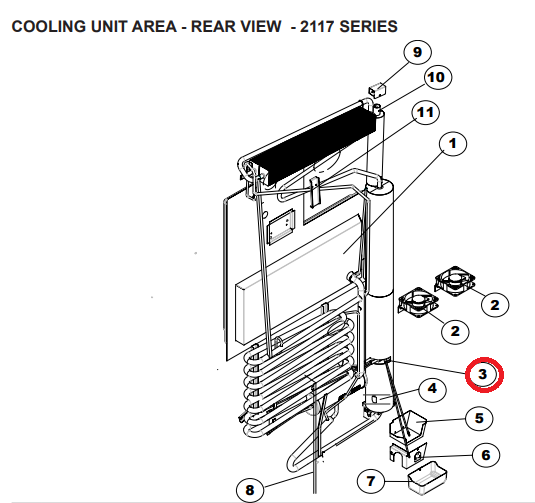 Refrigerator Cooling Unit Heater Element 630813